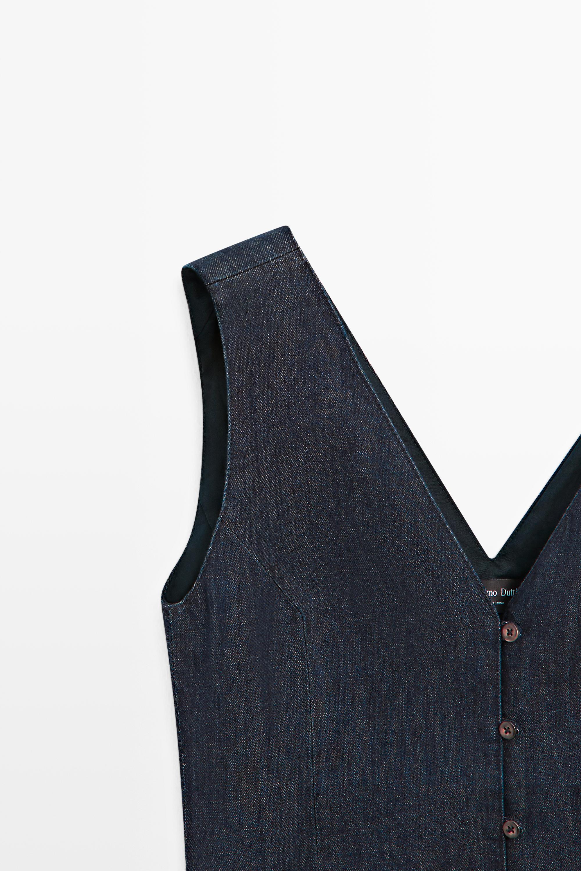Gilet denim total look